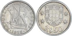 World Coins - Coin, Portugal, 2-1/2 Escudos, 1975