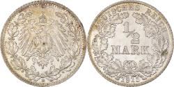 World Coins - Coin, GERMANY - EMPIRE, 1/2 Mark, 1915, Munich, , Silver, KM:17
