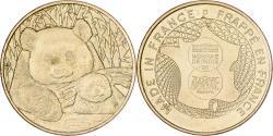 World Coins - France, Token, Beauval - Zoo - Pandas, Copper-nickel Aluminium, MDP,