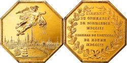 World Coins - France, Token, Chambre de Commerce de Rouen, 1802, Lecomte, , Vermeil