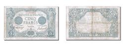 World Coins - Banknote, France, 5 Francs, 5 F 1912-1917 ''Bleu'', 1915, 1915-03-08, AU(50-53)