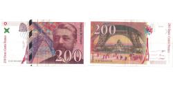 World Coins - France, 200 Francs, Eiffel, 1996, E.018690926, AU(55-58), Fayette:75.2, KM:159a