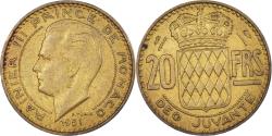 World Coins - Coin, Monaco, 20 Francs, Vingt, 1951