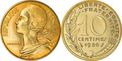 World Coins - Coin, France, Marianne, 10 Centimes, 1980, Paris, FDC,