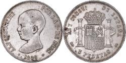 World Coins - Coin, Spain, Alfonso XIII, 5 Pesetas, 1888, Madrid, , Silver, KM:689