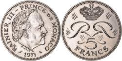 World Coins - Coin, Monaco, Rainier III, 5 Francs, 1971, , Copper-nickel, KM:150