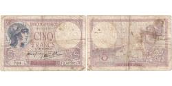 World Coins - France, 5 Francs, Violet, 1939, Z.65107, VF(20-25), Fayette:04.13, KM:83
