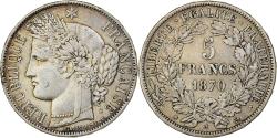World Coins - France, Cérès, 5 Francs, 1870, Paris, , Silver, KM:818.1