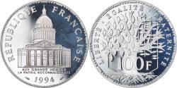 World Coins - Coin, France, Panthéon, 100 Francs, 1994, Paris, Proof, , Silver