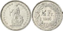 World Coins - Switzerland, 1/2 Franc, 1985, Bern, Copper-nickel, , KM:23a.3