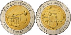World Coins - France, Token, Pessac - Union Sportive et Culturelle, 1994, Bi-Metallic