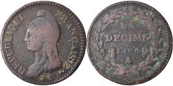 World Coins - Coin, France, Dupré, Decime, AN 7, Paris, , Bronze, KM:644.1
