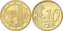 World Coins - Austria, 10 Euro Cent, 2007, Vienna, Nordic gold,