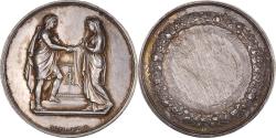 World Coins - France, Medal, Noces, Mariage, Religion, 1872, Montagny, , Silver