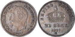World Coins - Coin, France, Napoléon III, 20 Centimes, 1867, Strasbourg, , Silver