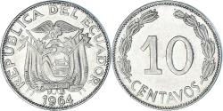 World Coins - Coin, Ecuador, 10 Centavos, Diez, 1964