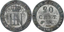 World Coins - Kingdom of Westphalia, Jérôme Bonaparte, 20 Centimes, 1808, Cassel, Billon