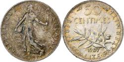 World Coins - France, 50 Centimes, Semeuse, 1907, Paris, Silver, , Gadoury:420