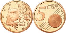 World Coins - France, 5 Euro Cent, 2005, Proof, , Copper Plated Steel, KM:1284