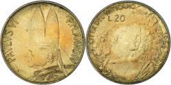 World Coins - Coin, VATICAN CITY, Paul VI, 20 Lire, 1966, , Aluminum-Bronze, KM:88