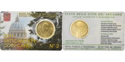 World Coins - VATICAN CITY, 50 Euro Cent, 2011, Rome, Coin card, , Brass