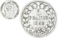 World Coins - Coin, France, Louis-Philippe, 5 Francs, 1836, Lille, , Silver