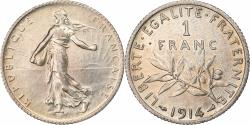 World Coins - France, Franc, Semeuse, 1914, Paris, Silver, , Gadoury:467, KM:844.1