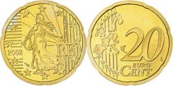 World Coins - France, 20 Euro Cent, 2002, Paris, Série BE, , Nordic gold, KM:1286