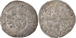 World Coins - Coin, France, Henri II, Douzain aux croissants, 1559, Troyes, , Billon