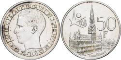 World Coins - Belgium, Baudouin I, 50 Francs, Brussels World Fair, 1958, Brussels, Silver