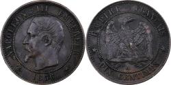 World Coins - France, Napoleon III, 10 Centimes, 1856, Paris, Bronze,