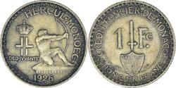World Coins - Coin, Monaco, Louis II, Franc, 1926, Poissy, , Aluminum-Bronze, KM:114