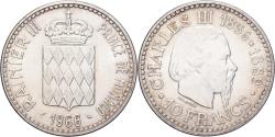 World Coins - Coin, Monaco, Rainier III, 10 Francs, 1966, Monnaie de Paris, , Silver