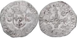 World Coins - France, Henri II, Douzain aux croissants, 1551, Rennes, , Billon