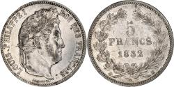 World Coins - France, 5 Francs, Louis-Philippe, 1832, Toulouse, Silver,