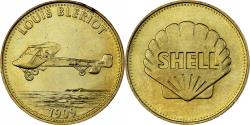 World Coins - France, Token, Collection Shell, Louis Blériot, Bronze-Aluminium,
