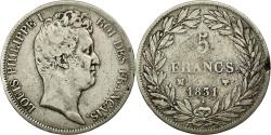 World Coins - Coin, France, Louis-Philippe, 5 Francs, 1831, Marseille, , Silver