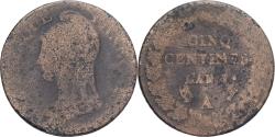 World Coins - Coin, France, Dupré, 5 Centimes, Paris, , Copper, Gadoury:126/126a