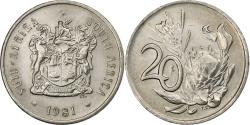 World Coins - South Africa, 20 Cents, 1981, Nickel, , KM:86