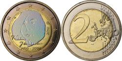 World Coins - Finland, 2 Euro, Tove Jansson, Iridescent, 2014, Vantaa, Bi-Metallic,