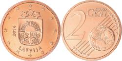 World Coins - Latvia, 2 Euro Cent, 2014, , Copper Plated Steel