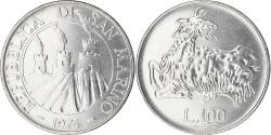 World Coins - Coin, San Marino, 100 Lire, 1974, Rome, , Steel, KM:36