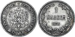 World Coins - Coin, Finland, Alexander II, Markka, 1874, Helsinki, , Silver, KM:3.2