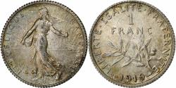 World Coins - Coin, France, Semeuse, Franc, 1919, Paris, , Silver, KM:844.1