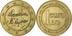 World Coins - France, Token, 1.5 Euro Centres Leclerc, 1996, Copper-Nickel-Aluminum,