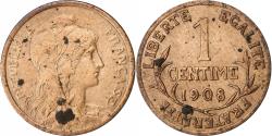 World Coins - France, Centime, Dupuis, 1908, Paris, Bronze, , Gadoury:90, KM:840