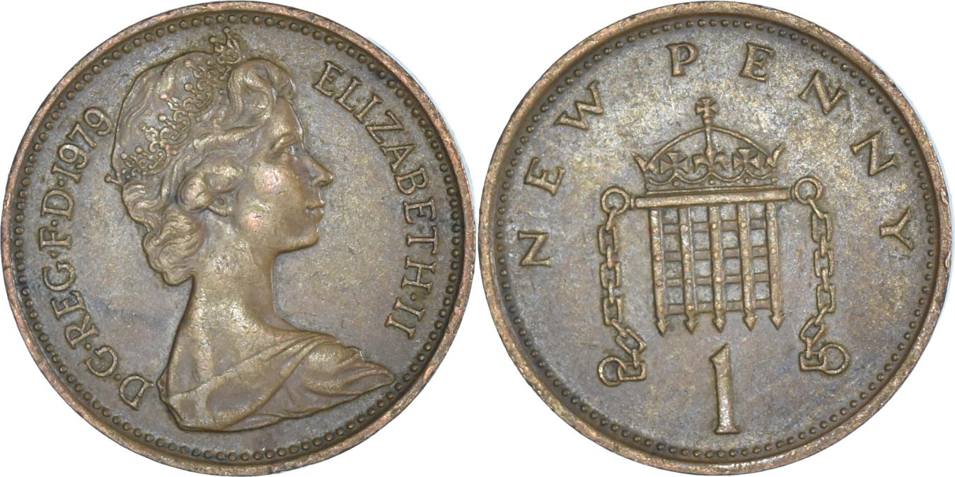 Coin, Great Britain, New Penny, 1979 | European Coins