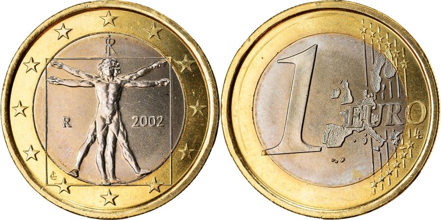 Italy Euro 2002 Bi Metallic Km216 European Coins