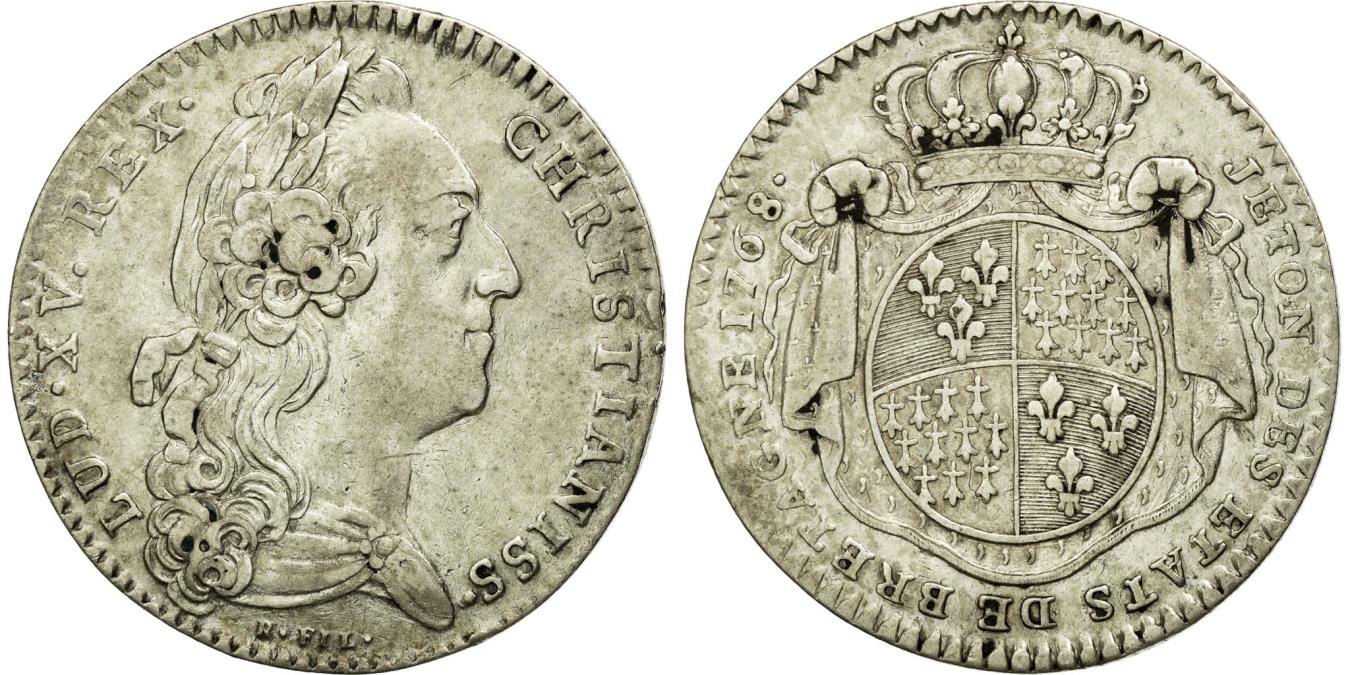 フランス ユーロ France, Token, Royal, 1768, , Silver, Feuardent:8778