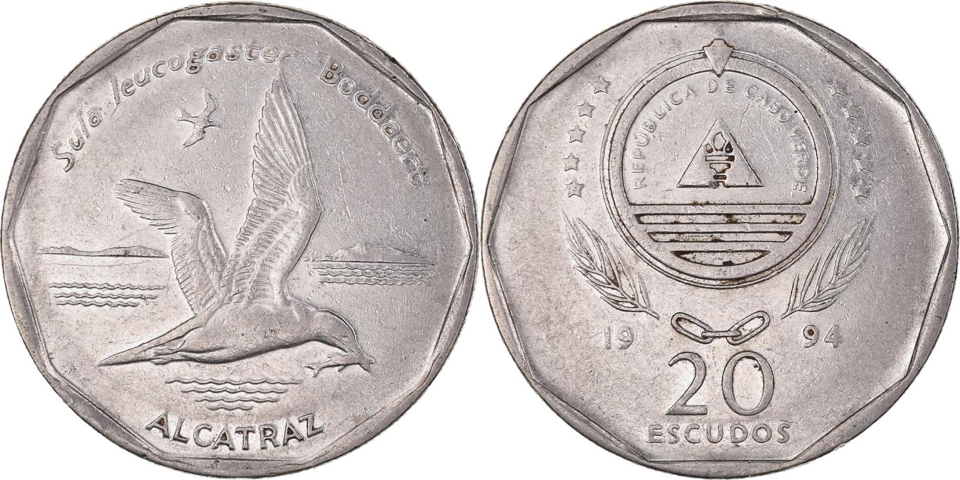 Coin, Cape Verde, 20 Escudos, 1994 African Coins